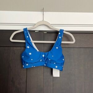 Splendid Blue Star Bikini Top Size XS